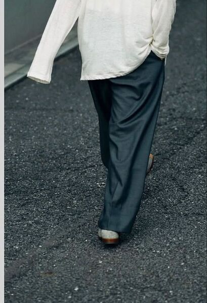 【タグ付き美品】25SS MAATEE&SONS MUSOU TROUSER HWOOL ネイビー スラックス