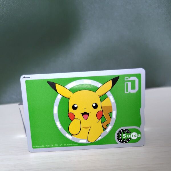 【レア 美品 新品未使用】 ポケットモンスター ピカチュウ JR東日本 限定 記念Suica 台紙付き