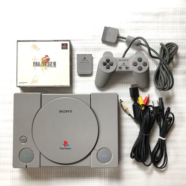 PS1セット 本体 コントローラー メモリーカード ケーブル おまけソフト付 SCPH-7500 プレイステーション 初代プレステ