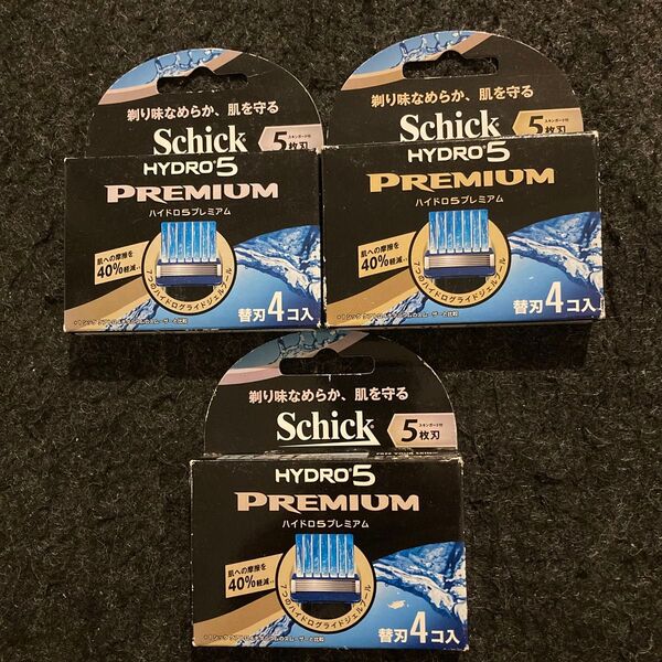 シック ハイドロ5 プレミアム 替刃 4個入り × 3セット