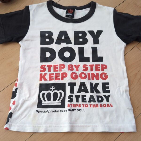 2 ベビードール ミッキー柄 半袖Tシャツ 110cm