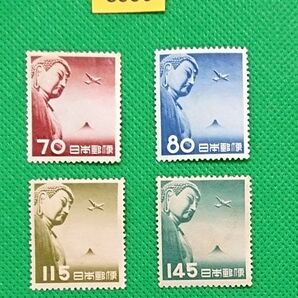 お買い得!格安!/大仏航空切手/4種完品/1953年/LH含む/良品/シワ無/糊艶良好/カタ価5,300円№3990