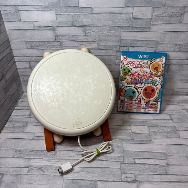 【Wii U】 太鼓の達人 Wii Uば~じょん! 太鼓とバチ同梱版 外箱無し ディスク綺麗 太鼓綺麗 動作確認済 太鼓の達人