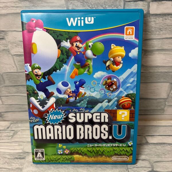 【Wii U】 New スーパーマリオブラザーズ U 美品 ディスク綺麗 説明書有 ケース線傷 スーパーマリオブラザーズ U