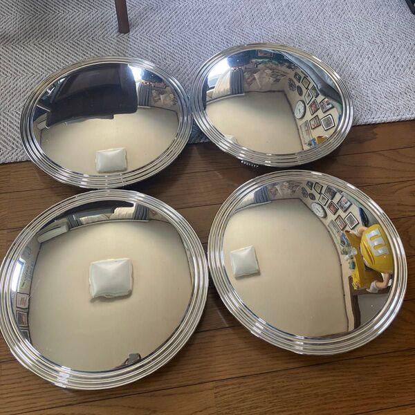 12インチホイールキャップ 4個セット シルバー メッキ