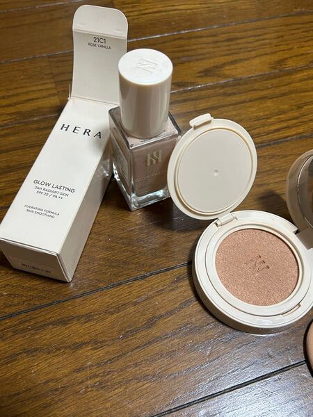 HERA Glow Lasting Foundation21Cクッションファンデ リキッドファンデーションセット ヘラ韓国コスメ