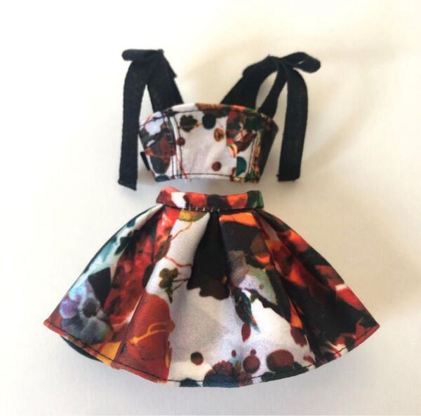 ドール服 着せ替え セットアップ リカちゃん ブライス アウトフィット ハンドメイド リアルクローズ