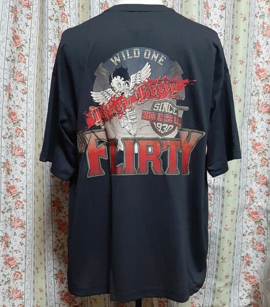 BETTY BOOP バイカーベティ Tシャツ Lサイズ 未使用タグ付き
