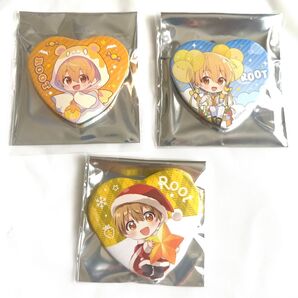 【新品】すとぷり 缶バッジ るぅと ハート缶バッジ 3個セット デフォ るぅとくん