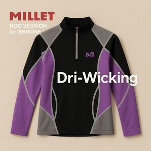 新品未使用 MILLET ROC SESSION 紫×黒 クライミングウェア レディースSサイズ