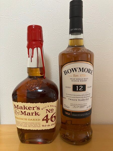 ボウモアBOWMORE 12年 700ml 1本 メーカーズマーク 46 700ml 1本