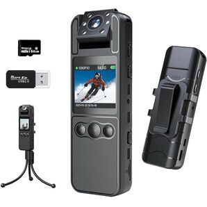 ボディカメラ ウェアラブル 1080P ノイズ低減 赤外線 1.4インチLCD ウェアラブルカメラ ボディカメラ