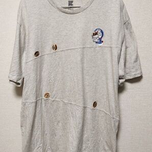 グラニフ graniphドラえもん どら焼き 刺繍 Tシャツ グレー XL