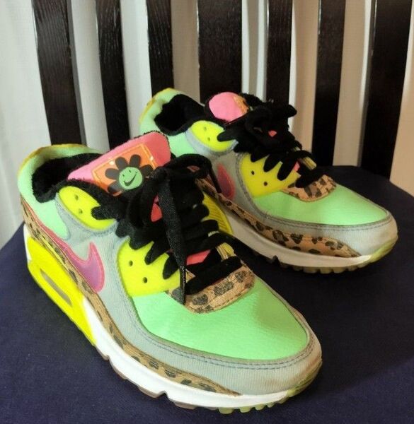 ナイキ NIKE AIR MAX 90 エアマックス 90 スニーカー LX レオパード アニマル 23.5センチ