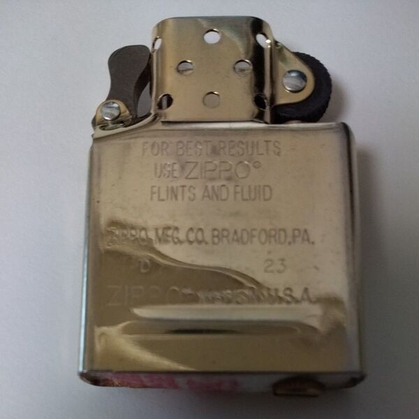 ZIPPO GOLD INSIDE UNIT 純正ゴールドインナー レギュラーサイズ 交換用 金色タンク 中身 インサイドユニット