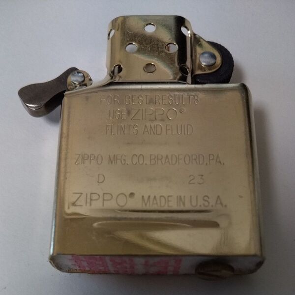 ZIPPO GOLD INSIDE UNIT 純正ゴールドインナー レギュラーサイズ 交換用 金色タンク 中身 インサイドユニット