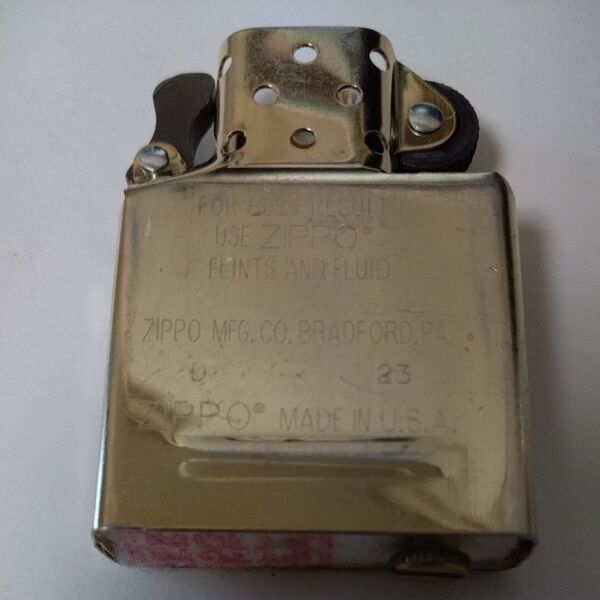 ZIPPO GOLD INSIDE UNIT 純正ゴールドインナー レギュラーサイズ 交換用 金色タンク 中身 インサイドユニット