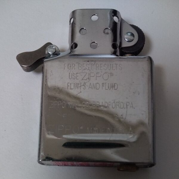 ZIPPO INSIDE UNIT SILVER 純正インサイドユニット ジッポーオイルライター 中身 交換用 シルバーインナー