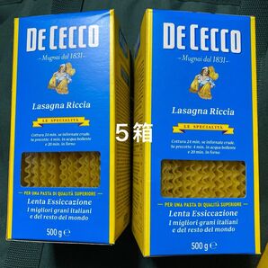 ディ・チェコ No.1 ラザーニャ 500g 5箱