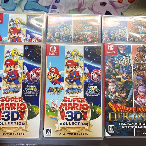 6本 セット【Switch】 ドラゴンクエストヒーローズI・II ドラクエ スーパーマリオ 3Dコレクション