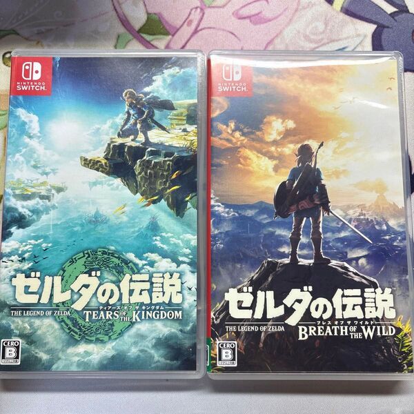③ 【2本セット】【Switch】ゼルダの伝説 ティアーズオブザキングダム、ブレスオブザワイルド