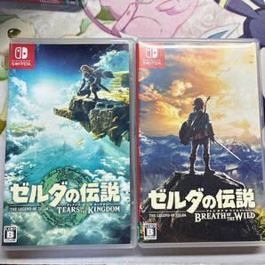 ① 【2本セット】【Switch】ゼルダの伝説 ティアーズオブザキングダム、ブレスオブザワイルド