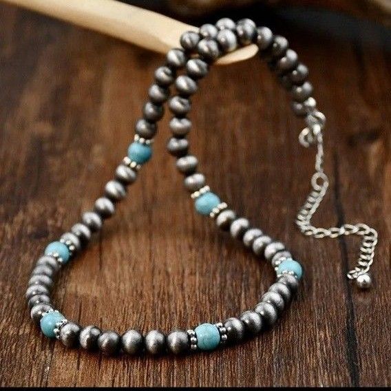 インディアン メンズ ネックレス アメカジ ナバホ族 ボヘミアン ターコイズ アクセサリー ネックレス ジュエリー おしゃれ