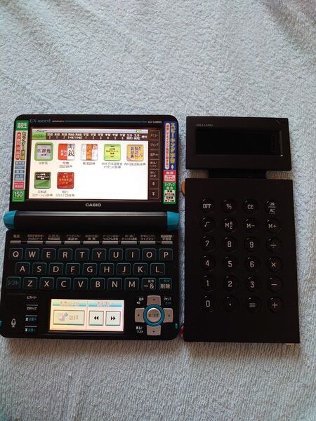 CASIO 電子辞書 EX-wnrd ・IDEALABEL電卓ブラック