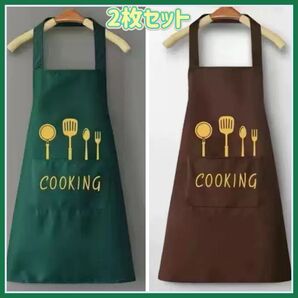エプロン おしゃれ カフェ 保育士 撥水加工 ポケット 大人 前掛け
