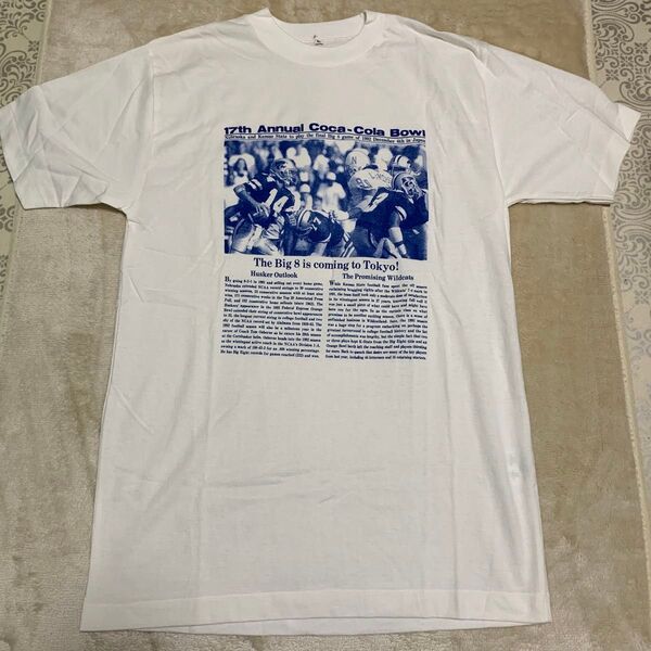 【未使用】 90s コカコーラボウル アメリカンフットボール Tシャツ Lサイズ