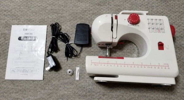 中古品 USED ☆ Sewing machine コンパクト電動ミシン ☆ FHSM-506 軽量設計