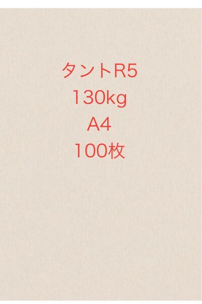 タントーR5 130kg A4サイズ100枚