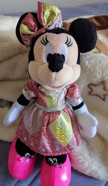 ミニーマウス ビッグバンドビート ナイトフォールグロウ ぬいぐるみバッジ 東京ディズニーランド 東京ディズニーシー 送料無料