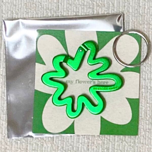 新品 藤井風 公式グッズ 花カラビナ グリーン