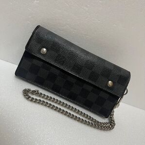 ルイヴィトン ダミエ グラフィット アコルディオン 長財布 N60023