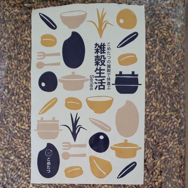 こめたつ もちむぎ 雑穀 2.5kg 国産 皮つき