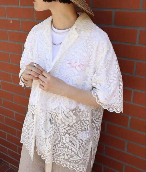 journal standard luxe 【JUNE】レースシャツ