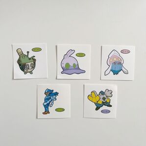 第211弾 ポケモンパン デコキャラシール ポケモンデコキャラシール ステッカー ポケモンパンシール ポケモンシール 5枚