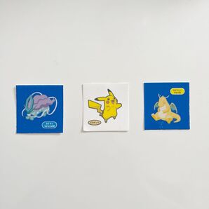 ポケモンデコキャラシール ポケモンスリープ シール ポケモン ピカチュウ ステッカー シール ポケモンパン 3枚