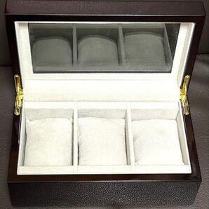木製時計コレクションケース 3 個収納