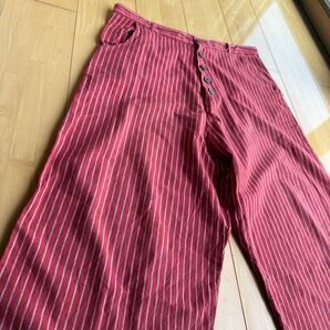 yul ガウチョパンツ ワイドパンツ エスニック ユニセックス サルエルパンツ