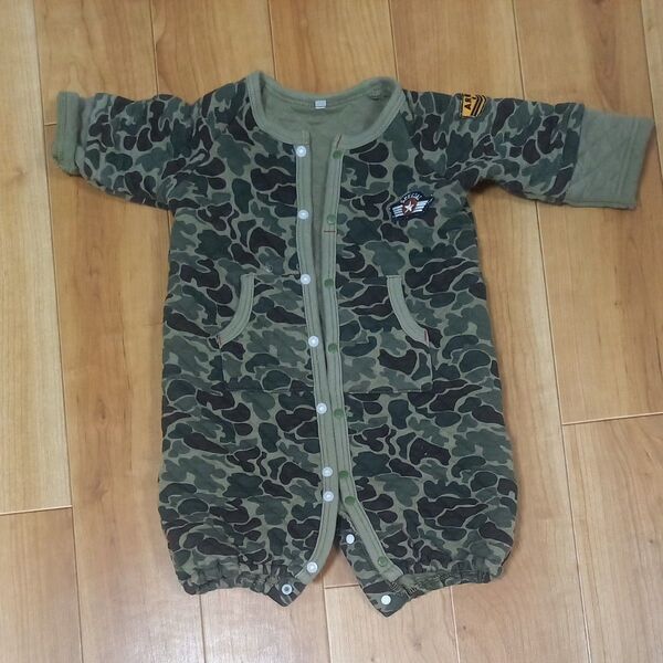 ベビー服 カバーオール カモフラ柄 70サイズ