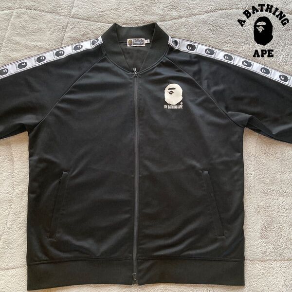美品・希少ビッグサイズ A Bathing Ape アベイシングエイプ トラックジャケット ジャージ 2XL ブラック