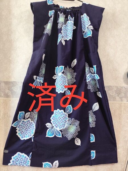着物リメイク 浴衣でワンピース
