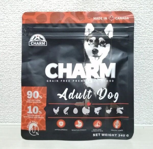 【CHARMアダルトドッグ340g】ドックフード★チキン★カナダ産★チャーム★ドライフード★ペットフード★アカナオリジン★