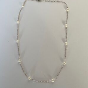 本真珠 淡水パールステーションネックレス 14KGF