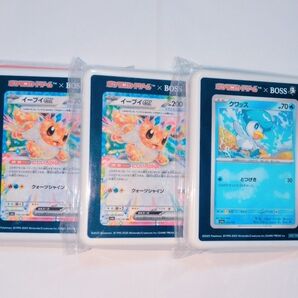 【グッズ 3点】ポケモンカードゲーム BOSS ボス ランチボックス イーブイex クワッス