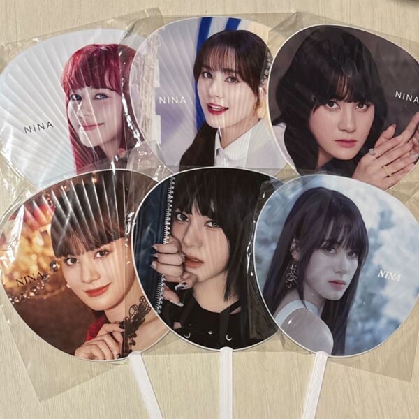 NiziU ニナ うちわ ステステ Light it Up CLAP CLAP Burn it Up RISE UP AWAKE