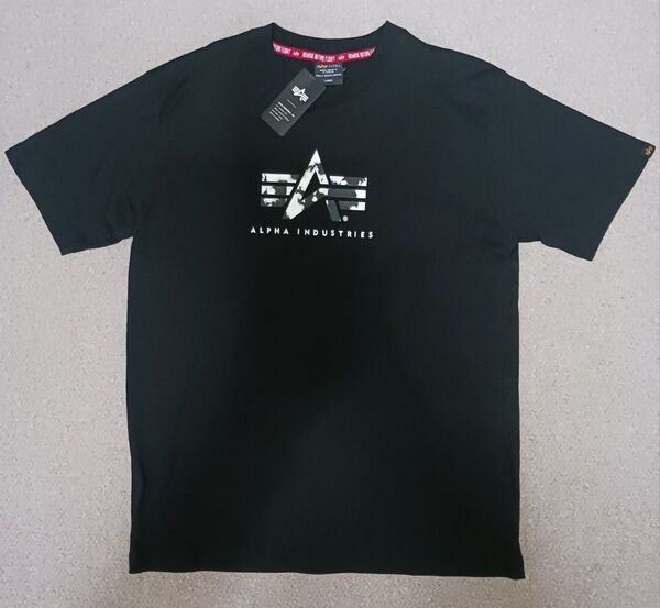新品 未使用 ALPHA INDUSTRIES エドウィン製 ブラック サイズ L 綿100%