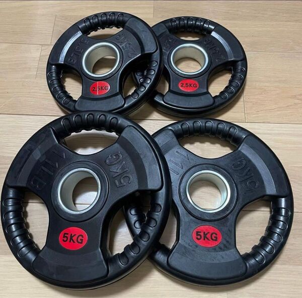 【送料無料・15kg】バーベルプレート ラバー オリンピックシャフト Φ50mm